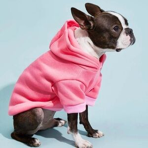 Pink Dog Hoodie Size Medium